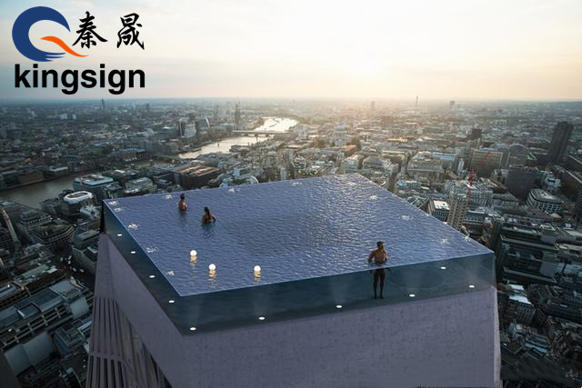 Басейн із науково-фантастичного фільму-Infinity London Acrylic Transparent Infinity Pool