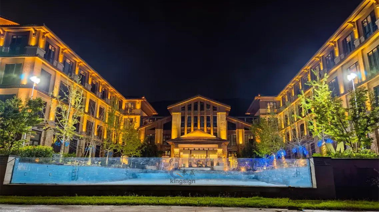 Акрилова панель для розкішного вікна басейну